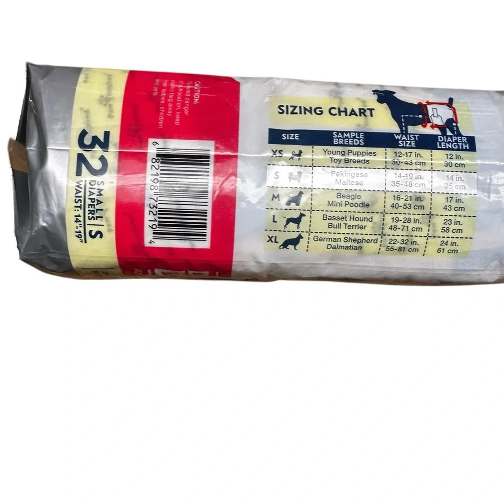 Doggie Disposable diapers Small 32 count